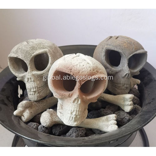  ABLE Artificial Gas Log Inserts for Ceramic Skulls Manufactory